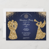 Religious Angel Christmas Family Dinner Party Kaart (Voorkant)