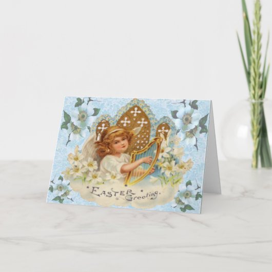 Religious Angel Easter Kaart (Voorkant)