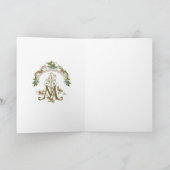 Religious Blessed Virgin Mary Floral  Kaart (Binnen)