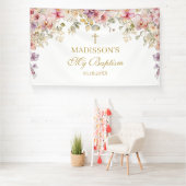 Religious Celebration Floral Orchids backdrop Spandoek (Insitu)