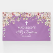 Religious Celebration Floral Orchids purp backdrop Spandoek (Horizontaal)