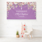 Religious Celebration Floral Orchids purp backdrop Spandoek (Insitu)