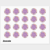 Religious Celebration Floral Orchids purple Ronde Sticker (Vel)