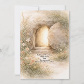 Religious Christian Catholic Jesus Tomb Easter Feestdagenkaart (Voorkant)