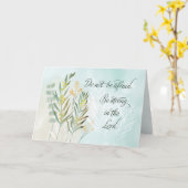 Religious Christian Enmoevement Do Not Be Afraid Kaart (Gele Bloem)