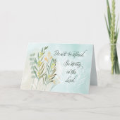 Religious Christian Enmoevement Do Not Be Afraid Kaart (Voorkant)