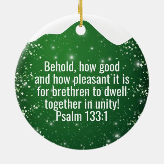 Religious Christian Scripture Divine Passage ⛪️ 🎄 Keramisch Ornament (Achterkant)