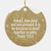 Religious Christian Scripture Divine Passage ⛪️ 🎄 Keramisch Ornament (Achterkant)