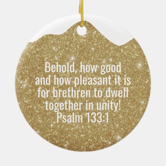 Religious Christian Scripture Divine Passage ⛪️ 🎄 Keramisch Ornament (Achterkant)