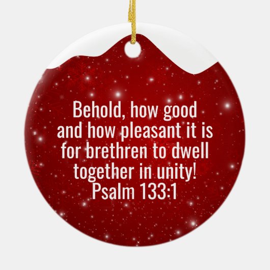 Religious Christian Scripture Divine Passage ⛪️ 🎄 Keramisch Ornament (Achterkant)