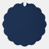 Religious Christmas Bible Verse Nativity Scene Ornament Kaart (Achterkant)