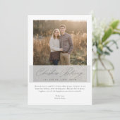 Religious Christmas Blessing Pas getrouwd Fotokaar Feestdagenkaart (Staand voorkant)