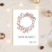 Religious Christmas Card With Bible Verse Feestdagen Kaart