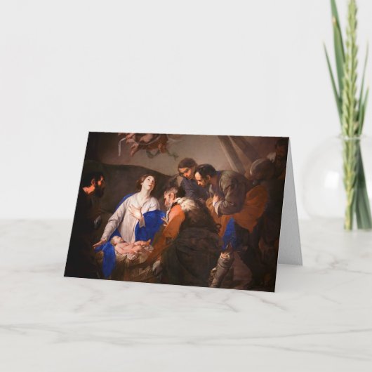 religious Christmas Cards | Adoration of Kings 7 Feestdagen Kaart (Voorkant)