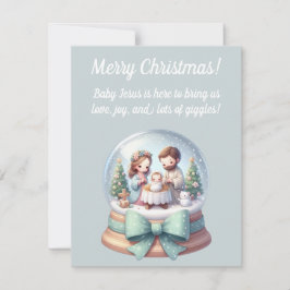 Religious Christmas Greeting Card for Kids Kaart