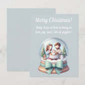 Religious Christmas Greeting Card for Kids Kaart (Voorkant / Achterkant)