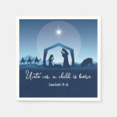 Religious Christmas Nativity Scene Church Party Servet (Voorkant)