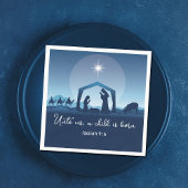 Religious Christmas Nativity Scene Church Party Servet