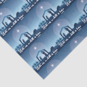 Religious Christmas Nativity Scene Pattern Tissuepapier (Detail)