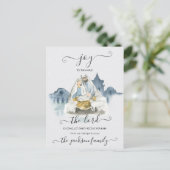 Religious Christmas with baby Jesus, Mary & Joseph Briefkaart (Staand voorkant)