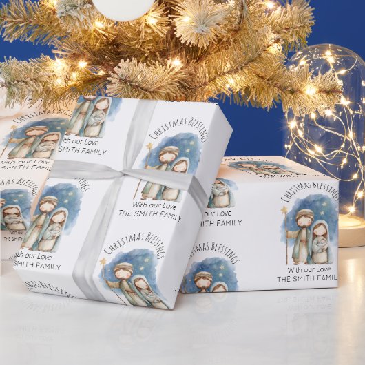 Religious Christmas Wrapping Paper - Nativity Cadeaupapier (Feestdagen)