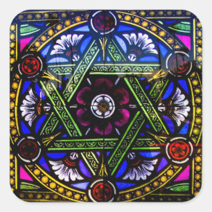 Religious Church Glas in lood Window Sticker