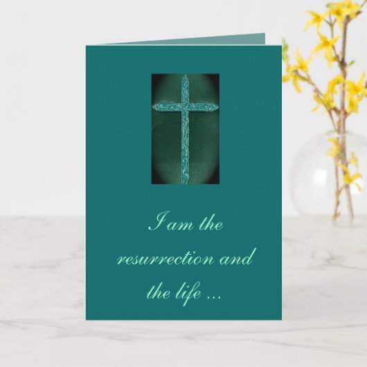 Religious Condolence Kaart (Gele Bloem)