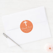 Religious Cross dank je labels (Sinaasappel / wit) (Envelop)