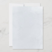 religious event blue cross thank you Card Kaart (Achterkant)