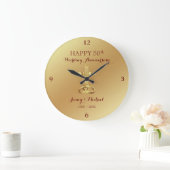 Religious Gold Cross Anniversary Large Clock Grote Klok (Huis)