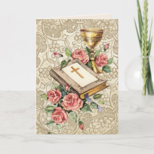 Religious Happy Birthday Chalice Bible  Kaart