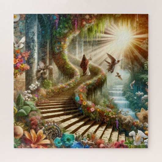 Religious Jesus Ascend to Paradise Legpuzzel (Horizontaal)