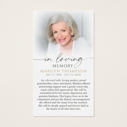 Religious Jesus Hail Mary Prayer Card Visitekaartje (Achterkant)