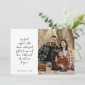 Religious, Merry Christmas, Christian Family Photo Feestdagenkaart (Staand voorkant)