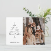 Religious, Merry Christmas, Christian Family Photo Feestdagenkaart (Staand voorkant)