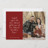 Religious, Merry Christmas, Christian Family Photo Feestdagenkaart (Voorkant)