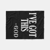 Religious Motivational Saying I've Got This - God  Fleece Deken (Voorkant (Horizontaal))