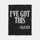 Religious Motivational Saying I've Got This - God  Fleece Deken (Voorkant)