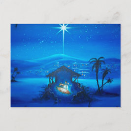 Religious Nativity Christmas briefkaart