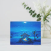 Religious Nativity Christmas briefkaart (Staand voorkant)