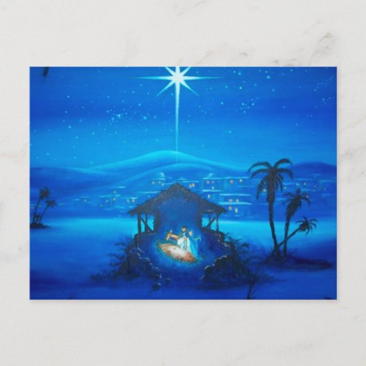 Religious Nativity Christmas briefkaart (Voorkant)
