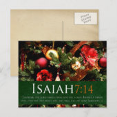 Religious Nativity Christmas briefkaart (Voorkant / Achterkant)