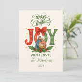 Religious Nativity Christmas Feestdagenkaart (Staand voorkant)