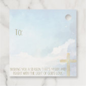 Religious Nativity Holiday Gift Tag  Bedankjes Labels (Achterkant)