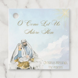 Religious Nativity Holiday Gift Tag  Bedankjes Labels