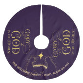 Religious Nativity Manager Familienaam Kerstmis Kerstboom Rok (Voorkant)