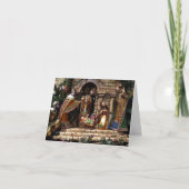 Religious Nativity Scene Kerstvakantie Kaart (Voorkant)