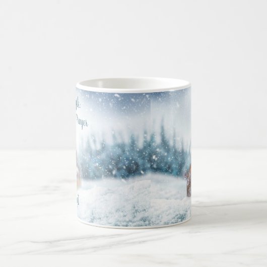 Religious Praying Bunny Rabbit Inspirerend Mok (Center)