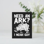 Religious Pun Christian Noah Ark Briefkaart (Staand voorkant)