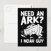 Religious Pun Christian Noah Ark Briefkaart (Voorkant / Achterkant)